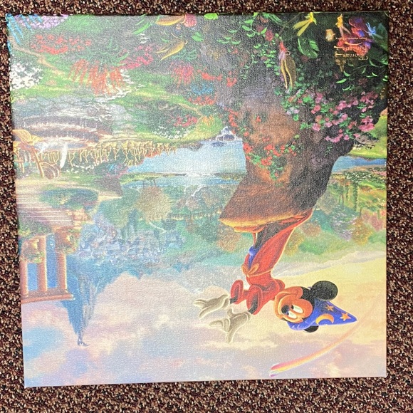 thomas kinkade fantasia mickey gallery wrapped - Picture 1 of 2
